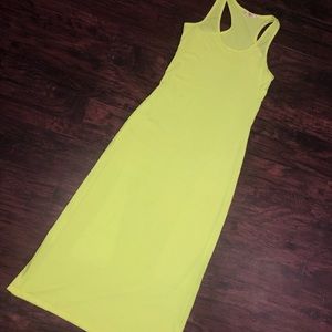 Neon green summer dress
